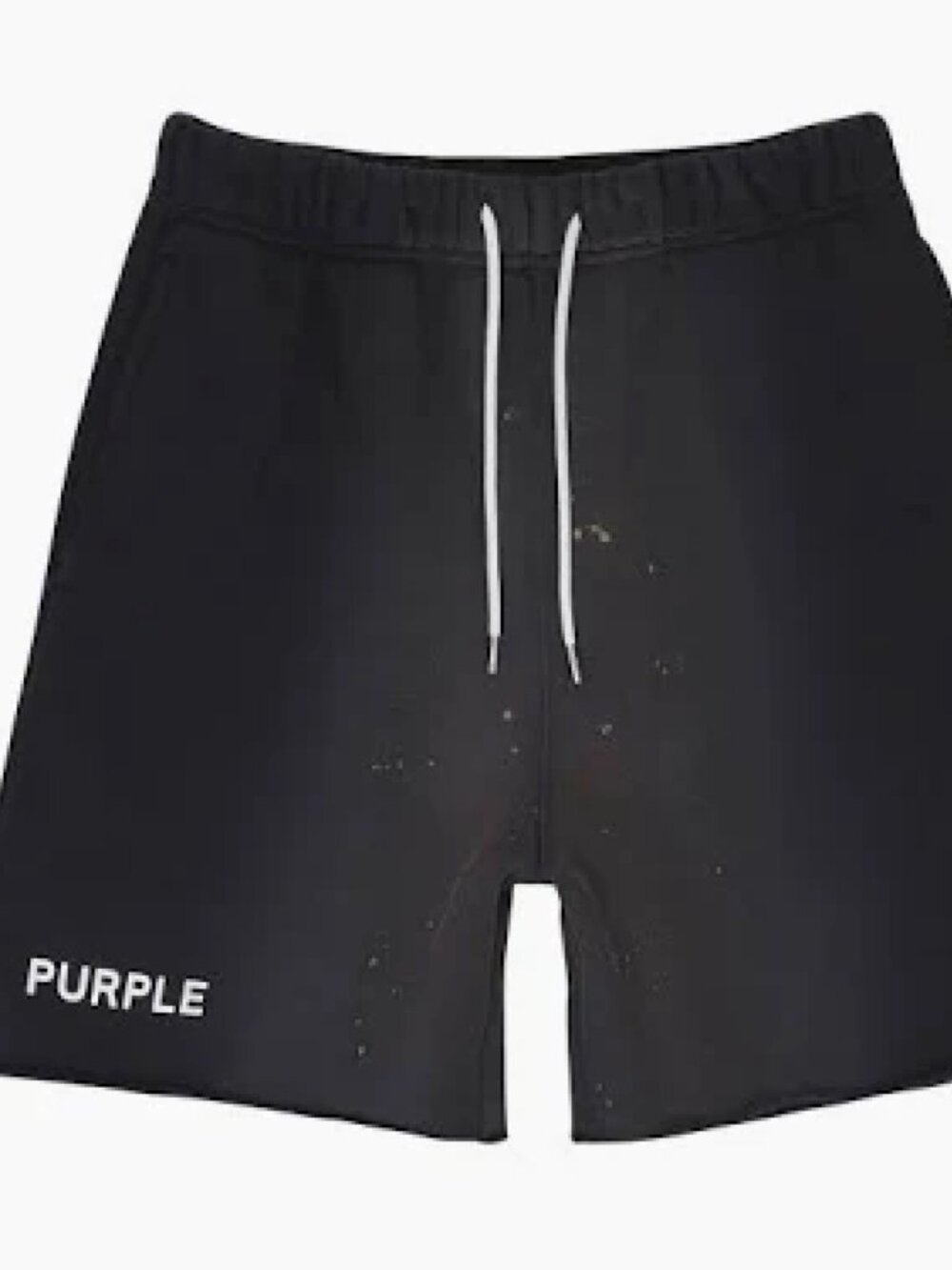 PURPLE BRAND French Terry Shorts Black Size Large